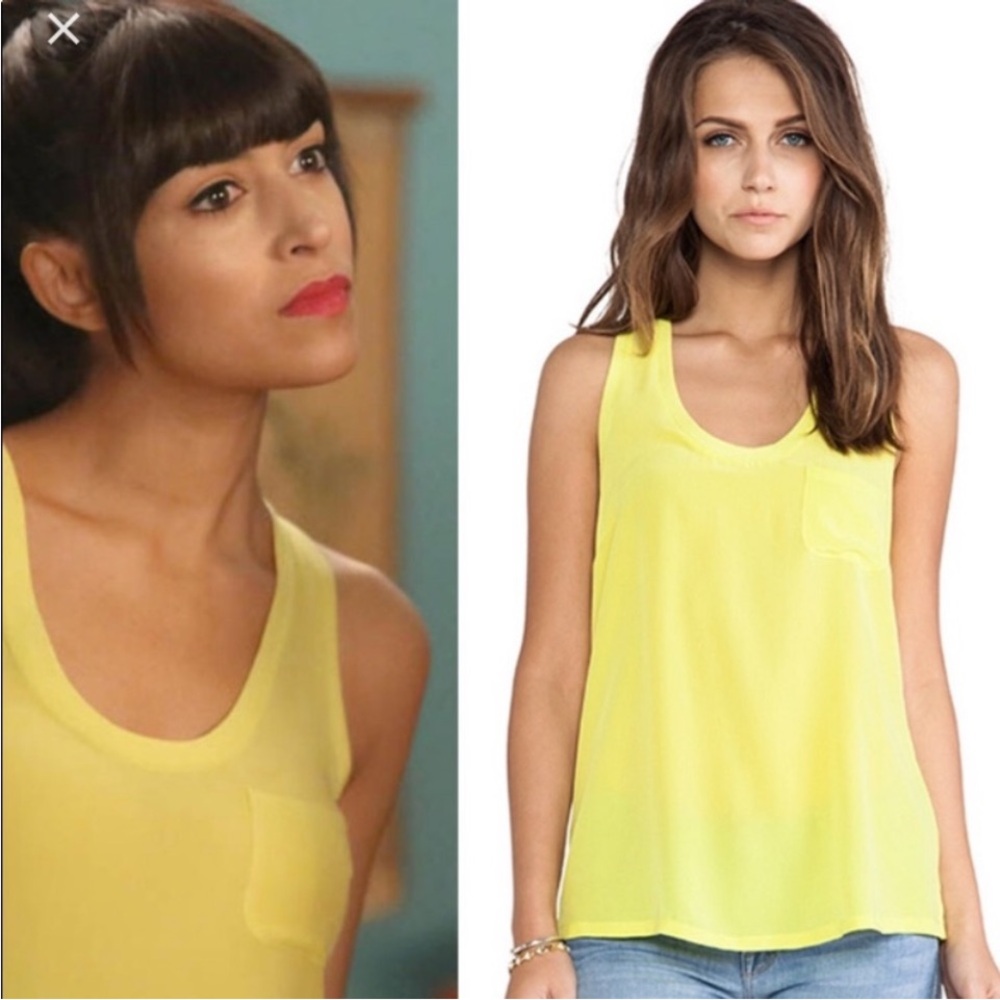 Joie Alicia Silk Chiffon Racerback
Sleeveless Racerback Tank Top Neon
Citrine M
